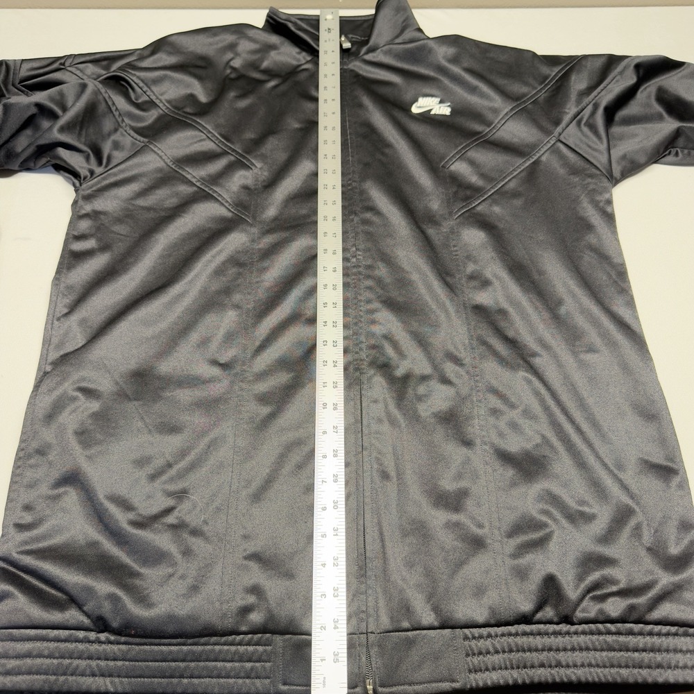 Vintage Y2K Nike Air Track Jacket Basketball Full Zip Black 2000's Men's XLT‎ - Picture 11 of 14